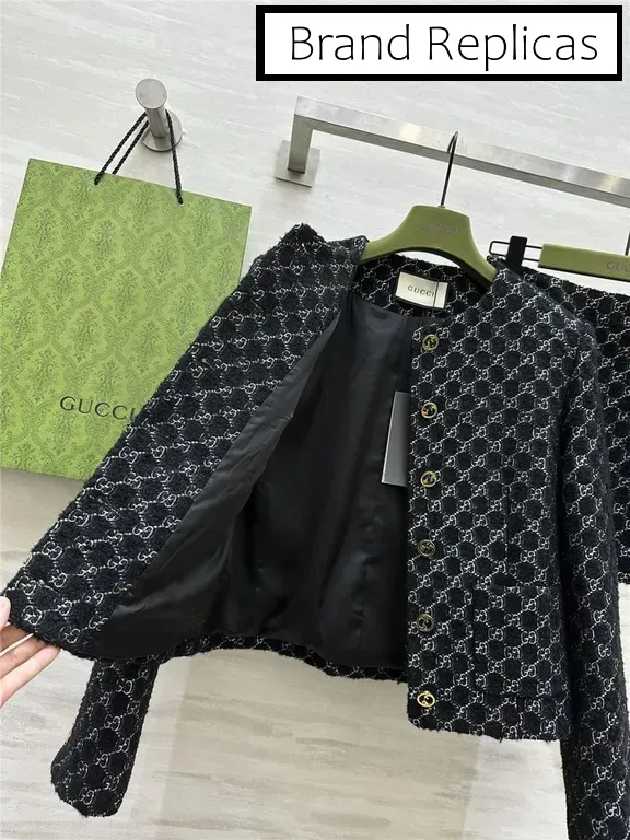 Gucci woven tweed suit